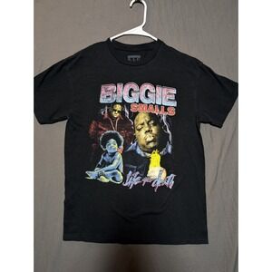 Biggie Smalls Life After Death Graphic T Shirt Men's Black Cotton